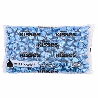 Hershey's Kisses Blue Foils Milk Chocolate Candy, 66,7 ουγκιές. (400 κομμάτια)