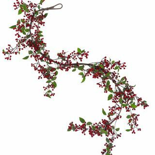 150cm Luxury Christmas Natural Look Γιρλάντα Red Berry