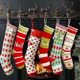 Σκανδιναβικές πλεκτές χριστουγεννιάτικες κάλτσες