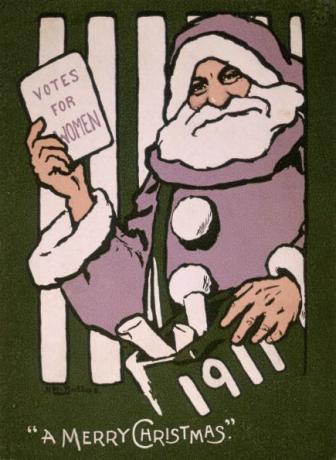 «Χριστουγεννιάτικη κάρτα για τις γυναίκες", 1911. Καλλιτέχνης: Χίλντα Ντάλας