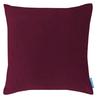 Velvet Linen Cushion - Plum