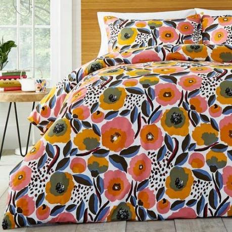 Παπλωματοθήκη Marimekko Rosarium & Set σε μεσαίο ροζ