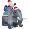 Μπορείτε να αγοράσετε ένα φουσκωτό γκαζόν του Santa σε έναν ελέφαντα
