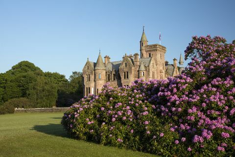 Σπίτι Crawfordton, Σκωτική Baronial Mansion - κάστρο