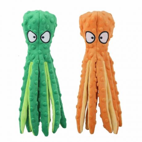 Dog Squeaky Octopus Toys, Σετ 2