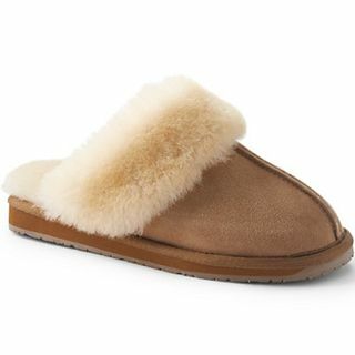 Γυναικείες Suede Mule Παντόφλες με Γιακά Shearling