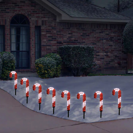 Candy Cane Pathway Lights