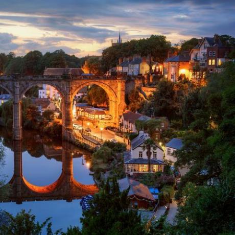 γέφυρα στο knaresborough, harrogate, βόρειο yorkshire, Αγγλία