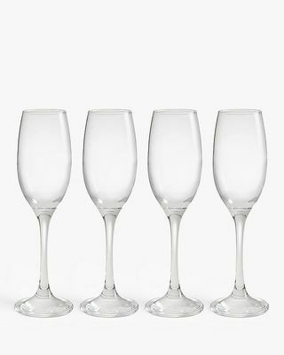 Drink Champagne Flutes, Σετ 4, Clear