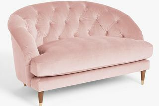 Radley Loveseat, Ballet Pink Velvet