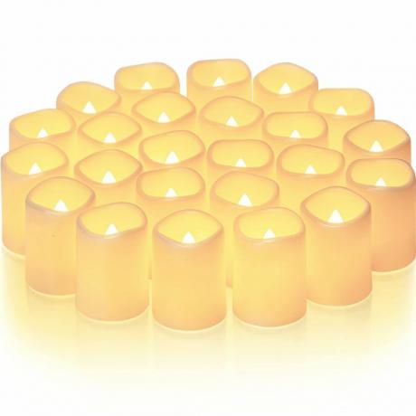 Αναθηματικά κεριά χωρίς φλόγα 24συσκευασίας