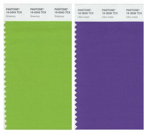 Χρώμα της Χρονιάς της Pantone - Πράσινο και Υπεριώδες