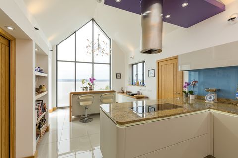 Seaward - Clevedon - Ladye Bay - κουζίνα - Purple Τούβλα