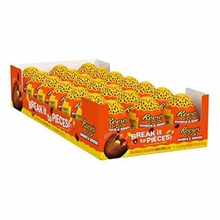 Reese's Pieces Shake & Break Milk Chocolate Eggs Candy, 1,2 oz Pack (21 ct)