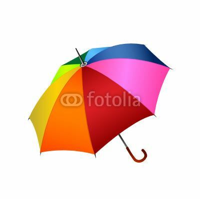 Αυτοκόλλητο τοίχου ομπρέλας