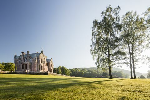 Σπίτι Crawfordton, Σκωτική Baronial Mansion - κάστρο