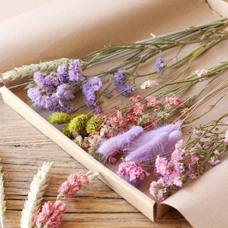 Wildflower Pastel κομμένα αποξηραμένα λουλούδια Letterbox Δώρο