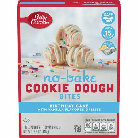 Κέικ γενεθλίων Betty Crocker No Bake Cookies Dough Bites