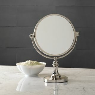 Lugarno Tabletop Mirror - 11 "W x 5½" D x 14½ "H [Φινίρισμα: Γυαλισμένο νικέλιο 