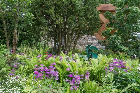 Ο Κήπος Morgan Stanley. Σχεδιασμένο από: Chris Beardshaw. Χορηγείται από: Morgan Stanley. RHS εμφάνιση λουλουδιών Τσέλσι 2017