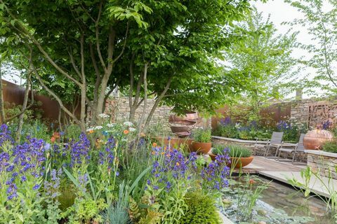 Ο Κήπος Silent Pool Gin που σχεδιάστηκε από τον David Neale - Χώρος για να μεγαλώσει - Show Flower Chelsea 2018