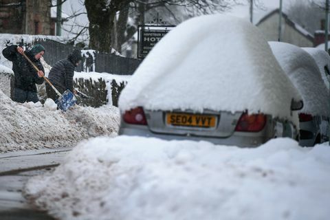 το χιόνι στη Σκωτία Ιανουαρίου