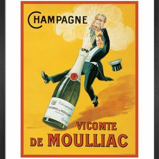 Vicomte de Moulliac Vintage αφίσα