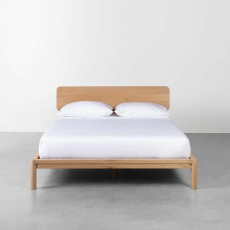 Κρεβάτι Queen Lukas από μασίφ ξύλο πλατφόρμας