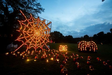 the great jack o lantern blaze στο παλιό χωριό Bethpage αποκατάσταση στην παλιά Bethpage Νέα Υόρκη