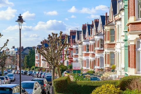 Τυπικά σπίτια στα αγγλικά στο West Hampstead του Λονδίνου