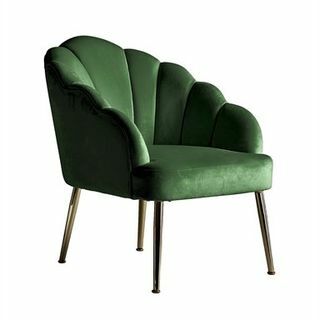 Περιστασιακή καρέκλα Sophia Scallop - Emerald