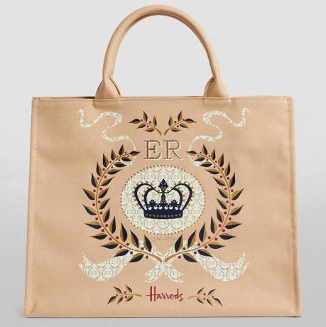 Μεγάλη αναμνηστική τσάντα από βαμβάκι Queen Elizabeth II