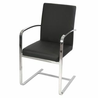 Καρέκλα Cantilever Designs Ebern σε ασημί χρώμα