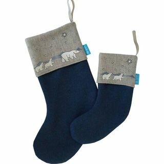 Χριστουγεννιάτικη κάλτσα Polar Bear and Cubs