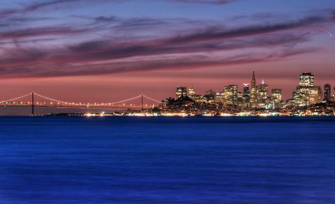 Σαν Φρανσίσκο, Καλιφόρνια Skyline στο Sunrise