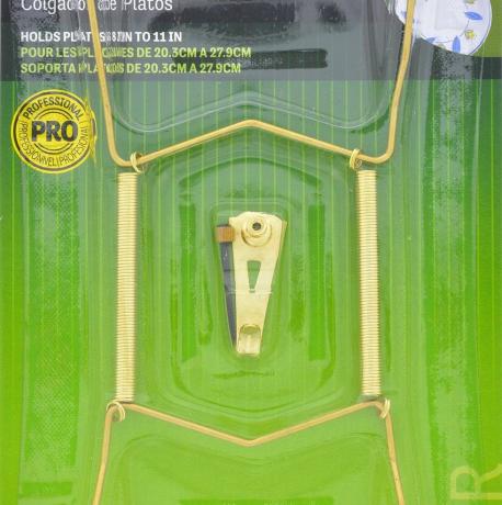 Hillman 122052 Plate Hanger, 8-11 Inch, Brass