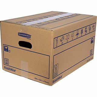 SmoothMove Heavy Duty Double Wall κουτιά από χαρτόνι με λαβές, 10 συσκευασία