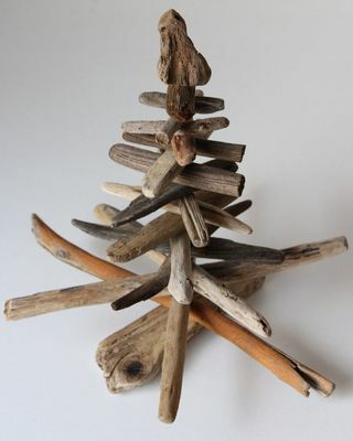 Ξύλινη διακόσμηση χριστουγεννιάτικου δέντρου Driftwood