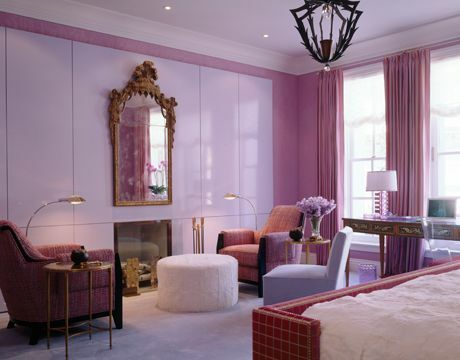μοβ και ροζ υπνοδωμάτιο