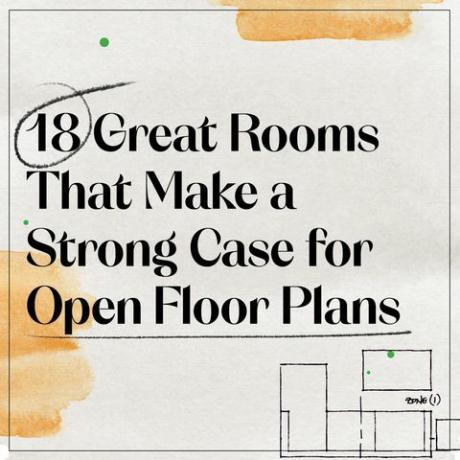 18 υπέροχα δωμάτια που κάνουν μια ισχυρή θήκη για σχέδια ανοιχτού ορόφου