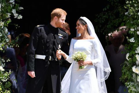 Ο πρίγκιπας Χάρις παντρεύει την κα Meghan Markle - το κάστρο Windsor - νυφική ​​ανθοδέσμη