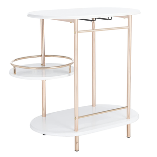 Iva 3-Tier Swivel Bar Cart