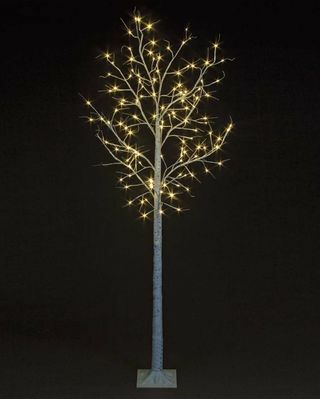 Δέντρο σημύδας με ζεστά λευκά LED