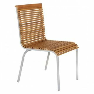 Rolio Natural Slatted Acacia Wood Garden Chair