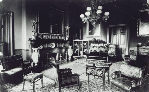 Ο σχεδιασμός της Louis Tiffany για το κόκκινο δωμάτιο του Λευκού Οίκου, γύρω στο 1884 1885