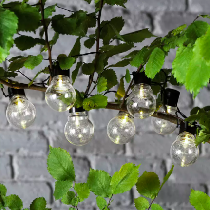 Solar Festoon Warm White Lights