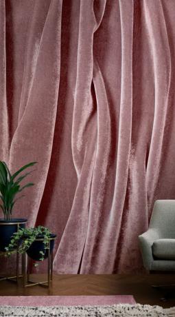 Η περίφημη συλλογή βελούδων με ταπετσαρίες τοιχογραφιών - ροζ σκούρο