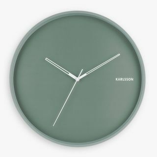 Μεταλλικό ρολόι τοίχου Karlsson Hue Silent Sweep, 40cm, Πράσινο