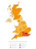 Φτηνότερες και πιο ακριβές περιοχές του Ηνωμένου Βασιλείου προς ενοικίαση, δωμάτια προς ενοικίαση